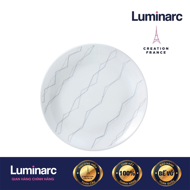 Bộ 6 Đĩa Thuỷ Tinh Luminarc Diwali Marble 19cm- LUDIP3761