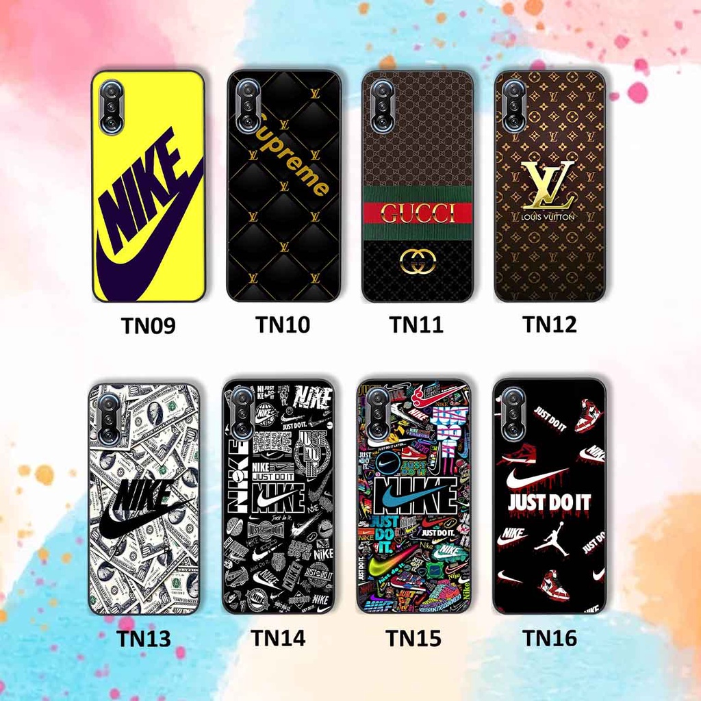 Ốp Xiaomi Redmi K40 in hình thương hiệu L.V, N.I.K.E cá tính, đẳng cấp