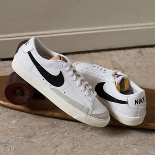 Giày n blazer 77 low vintage white black