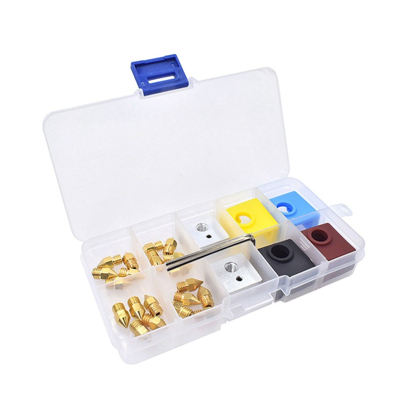 Phụ Kiện Đầu Phun Nhiệt Và Khối Silicone Cho Máy In 3d Mk8 / E3d V6