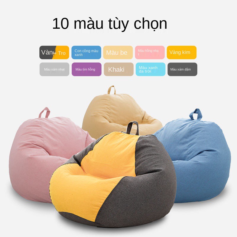 Ghế lười sofa beanbag tatami sáng tạo lưới màu đỏ căn hộ nhỏ ban công phòng ngủ trên mặt đất đơn