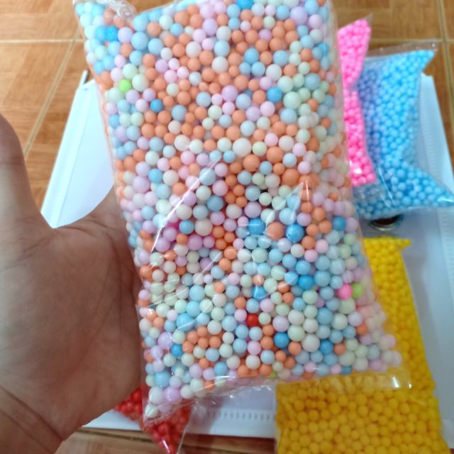 1 gói xốp màu trang trí hộp quà / làm slime (10-15gr) | BigBuy360 - bigbuy360.vn
