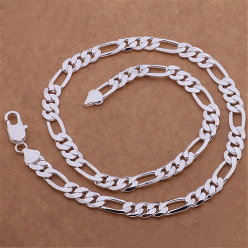 Vòng cổ mạ bạc phong cách thời trang sang trọng dành cho nam và nữ