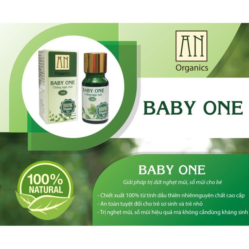 [Giá Gốc]Tinh dầu Baby One An Organic chống ngạt mũi, sổ mũi thành phần thiên nhiên an toàn cho bé