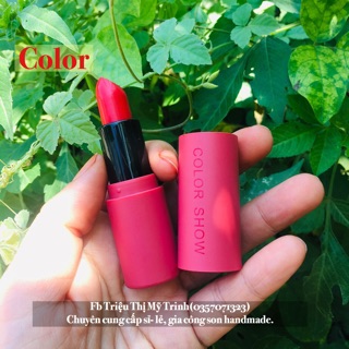 (CÒN ÍT SALE) Son mẫu nhung nhám in chữ cao cấp (ảnh thật +chọn màu)