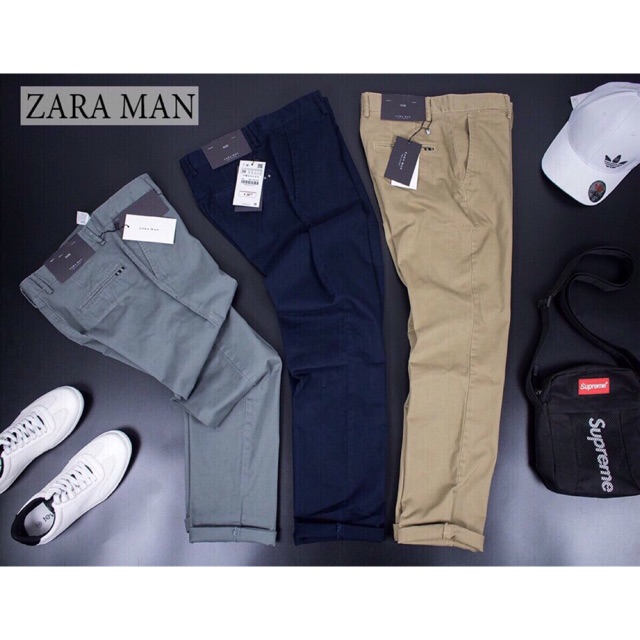 Quần kaki dài nam Zara đẹp
