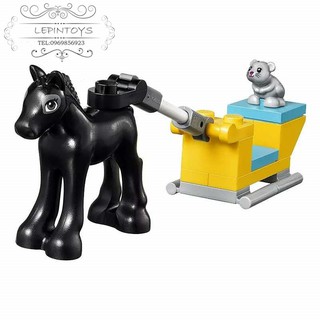 Đồ chơi Lắp ghép  01041 Đến với lễ hội lịch Nhà gỗ khu trượt tuyết Quà cho các bé gái