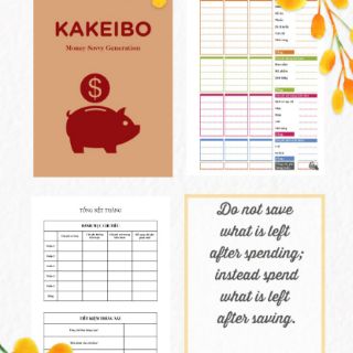 Combo sổ tay quản lý tiền bạc Kakeibo và Mirai | Shopee Việt Nam