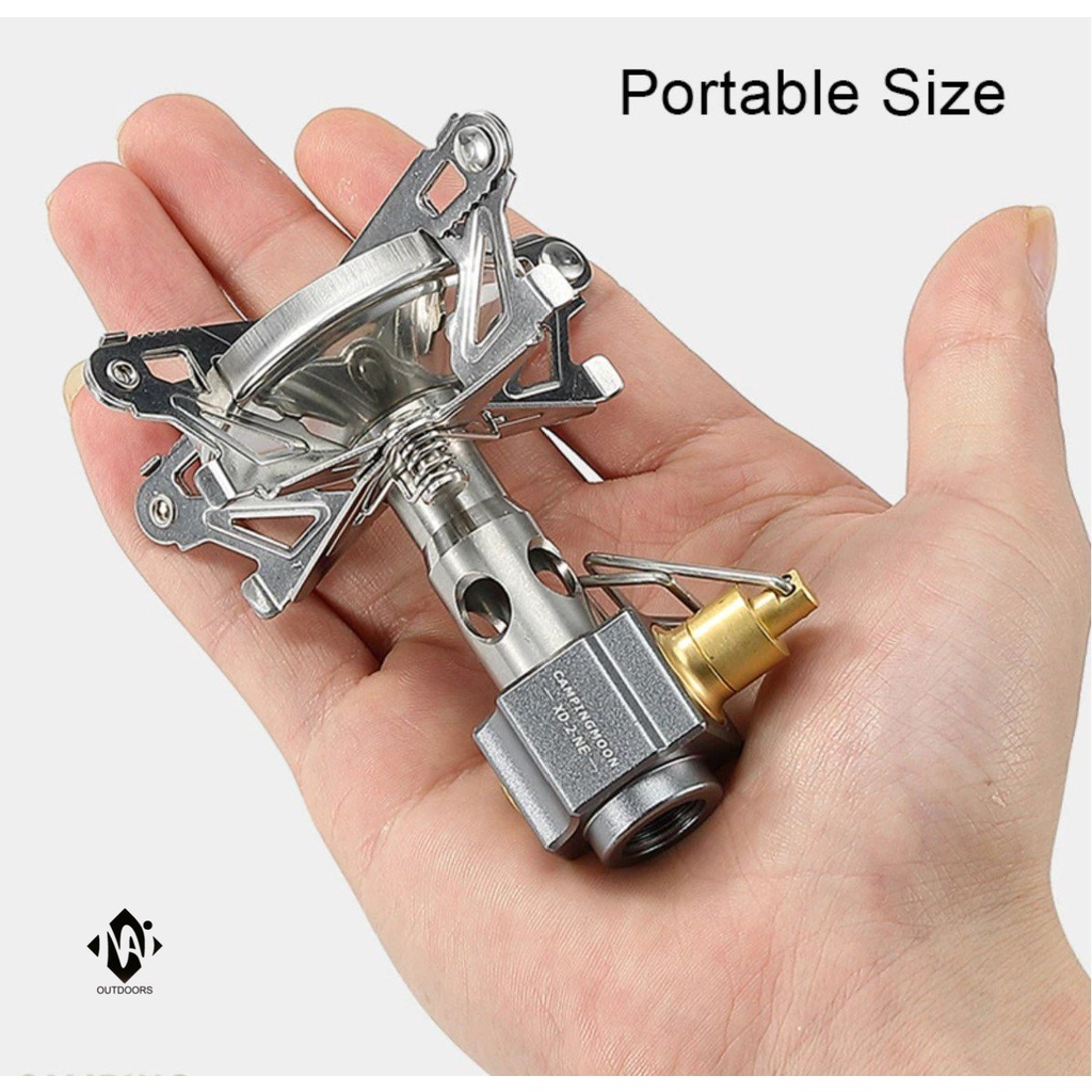 Bếp gas cắm trại mini gấp gọn Campingmoon XD-2F