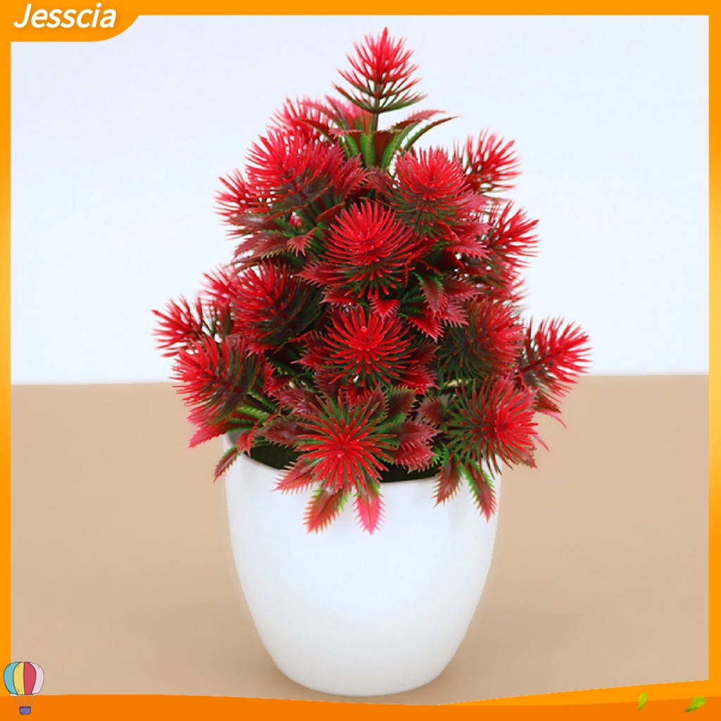 Jessica| 1 Chậu Cây Bonsai Giả Mini Không Phai Màu Trang Trí Nhà Cửa / Khách Sạn / Nhà Hàng