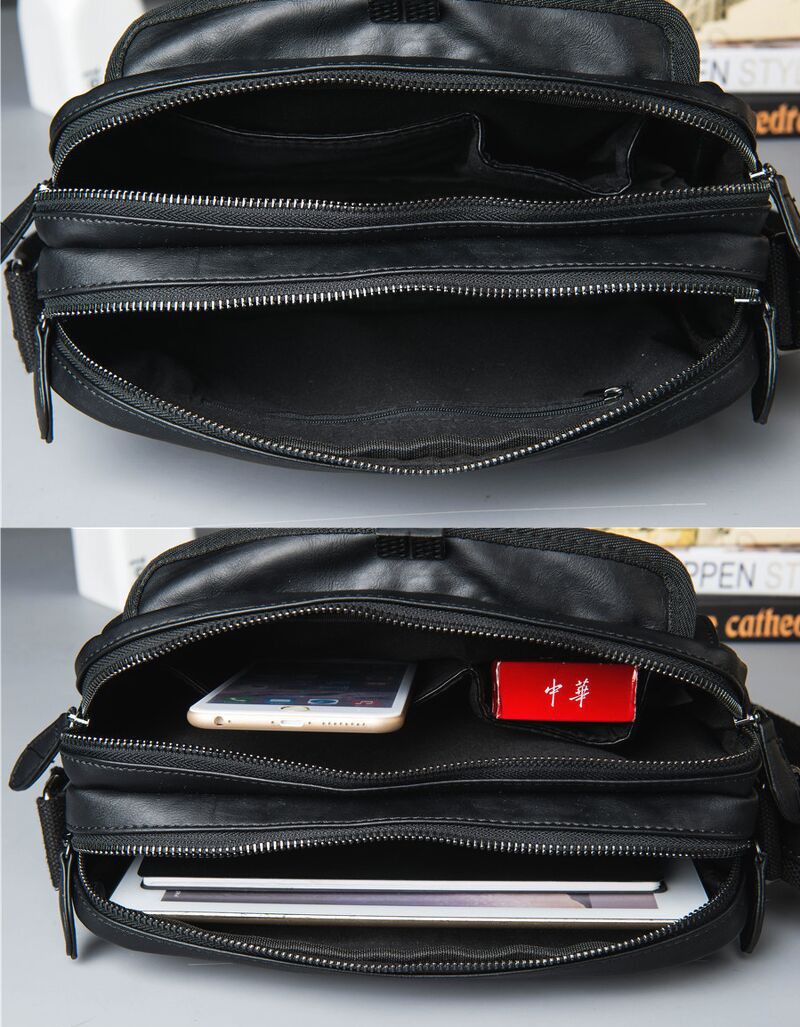 ck [Ko chuẩn - hoàn tiền] Túi đeo chéo GATE6 form Unisex - thời trang Hàn Quốc - da PU chống nước, dễ vệ sinh - 6741