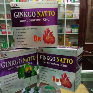Viên Uống Bổ Não GINKGO NATO Q10 tím (HỘP 100 VIÊN)