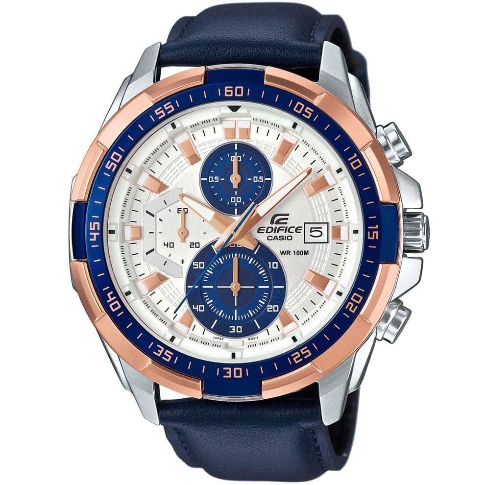 Đồng Hồ Casio Nam Edifice EFR-539L-7AV Dây Xanh Mặt Trắng