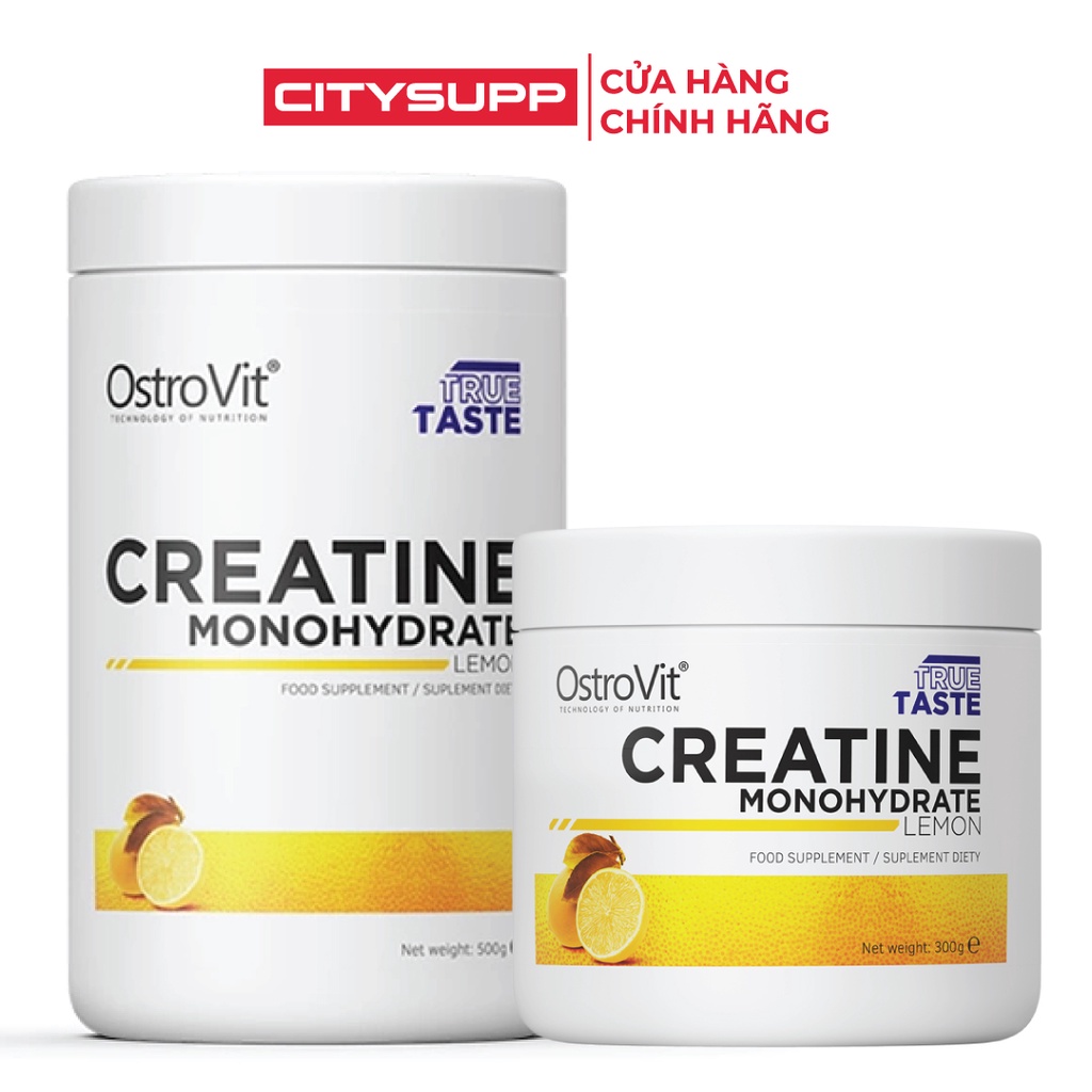 Chính hãng Ostrovit Creatine Monohydrate 300g, 500g Tăng Cơ, Tăng Sức Mạnh