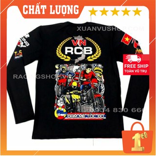 [ Áo Tem Xe ] Áo Thun VN RCB Dài Tay T-Shirt Racing Team - Bảo Hành Bung Tróc Vĩnh Viễn