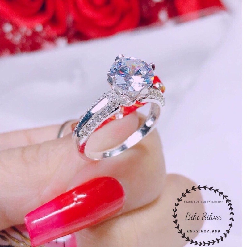 NHẪN NỮ BẠC TA KIỂU DÁNG SANG TRỌNG