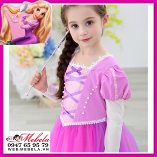 🎀 Váy công chúa Tóc mây Rapunzel cho bé 🎀