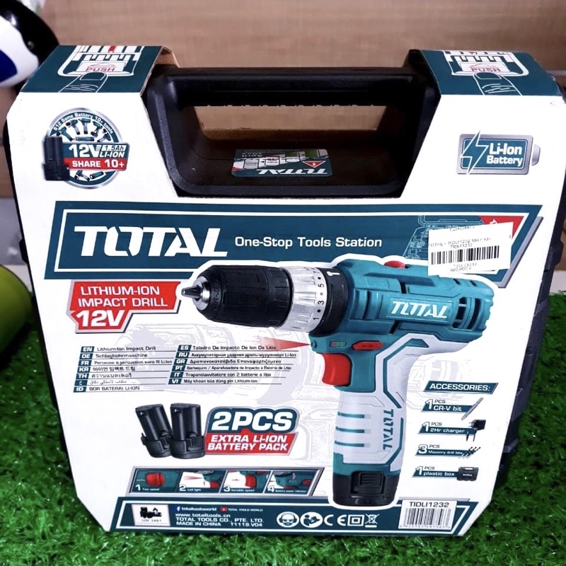 Máy Khoan Búa Pin 12V TOTAL TIDLI1232 dòng S12V