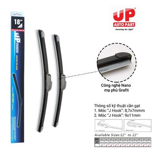 Bộ gạt mưa xương mềm dùng xe Toyota Zace