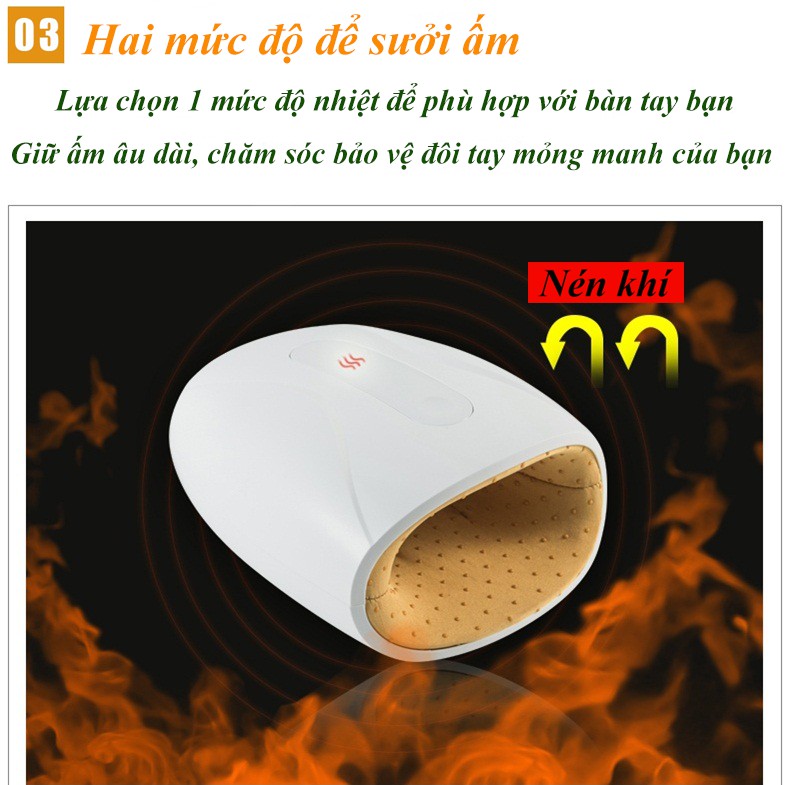 Máy massage tay hàng xịn sò, giúp xoa bóp làm dịu các vấn đề về tay đồng thời giúp bạn có 1 bàn tay mềm mịn đầy sức sống