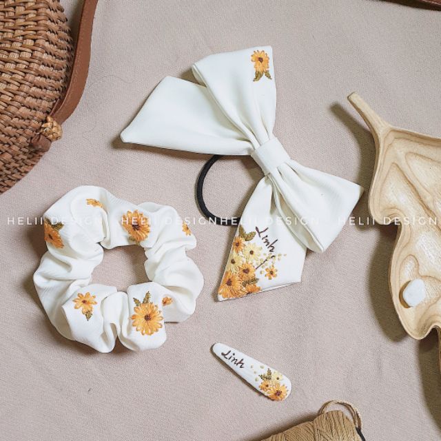 Set kẹp tóc và scrunchies
