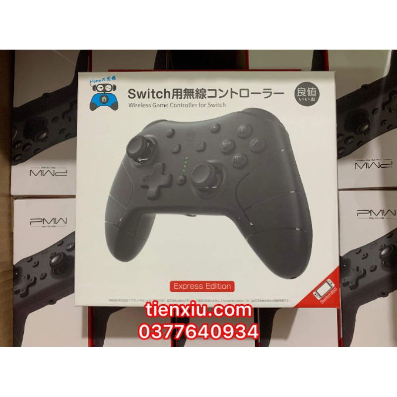 (có lô gô) tay cầm switch controller pro cao cấp 5 mầu tặng dây usb Nintendo Switch