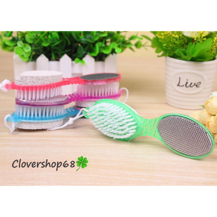 Dụng Cụ Chà Gót Chân, Tẩy Da Chết Đa Năng - Chà gót chân siêu tốc 4in1 Clovershop68