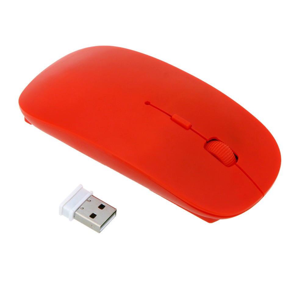Chuột không dây siêu mỏng 2.4GHz cho máy tính bàn Apple Mac/Laptop kèm bộ tiếp nhận cổng USB tiện dụng6/4