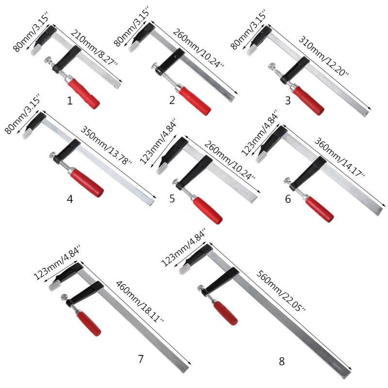 Kẹp F-Clamp Chịu Lực Cao Chuyên Dụng Cho Thợ Mộc