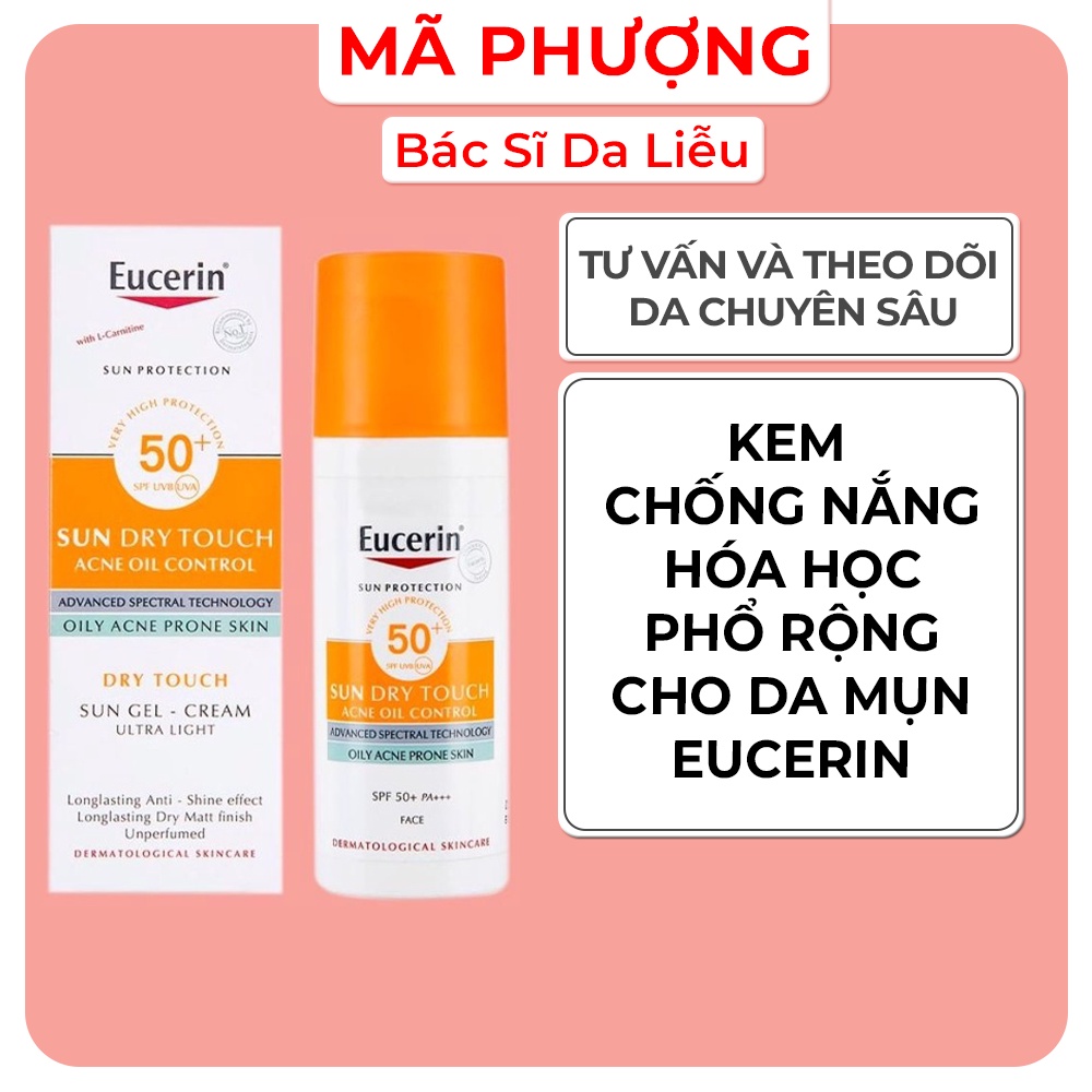 Kem chống nắng cho da nhờn mụn Eucerin Oil Control SPF50+