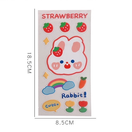 Miếng dán trang trí bằng pvc họa tiết hoạt hình dễ thương