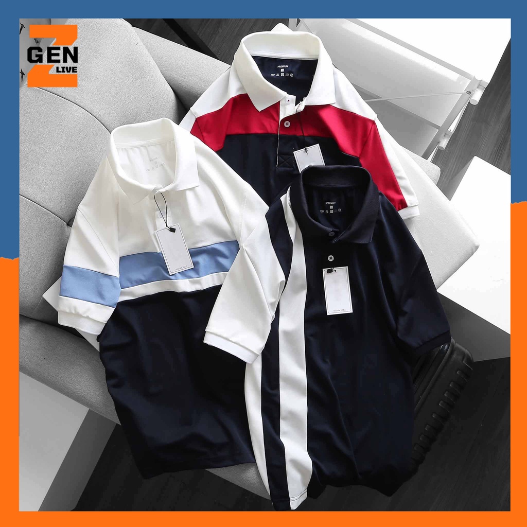 Áo thun polo ngắn tay, thiết kế đường sọc tinh tế, chất vải cá sấu cao cấp - LZ FASHION - HK002