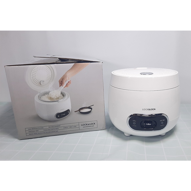 Nồi cơm điện mini Lock&Lock EJR426WHT dung tích 0.8 lít công suất 250W - TRUCANHSG