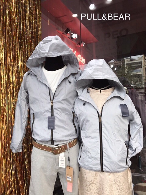 Áo khoác dù thời trang nam nữ Pull &amp; Bear