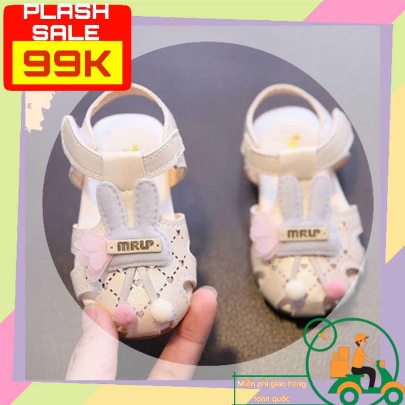 Sandal bé gái 9 tháng đến 3 tuổi, giày hình thỏ MRU - Myuna Kids Store