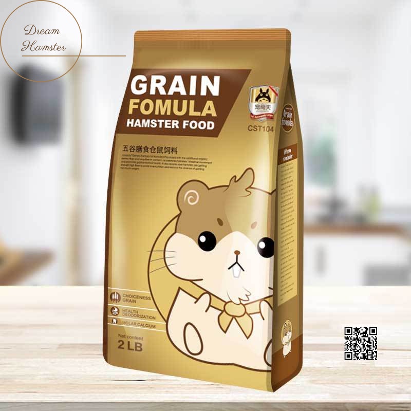 Thức ăn thảo mộc Grain formula hamster food (Fresh grain hamster feed) (Jonsanty)-1LB (~450gr) &amp; 2 LB (~908gr)