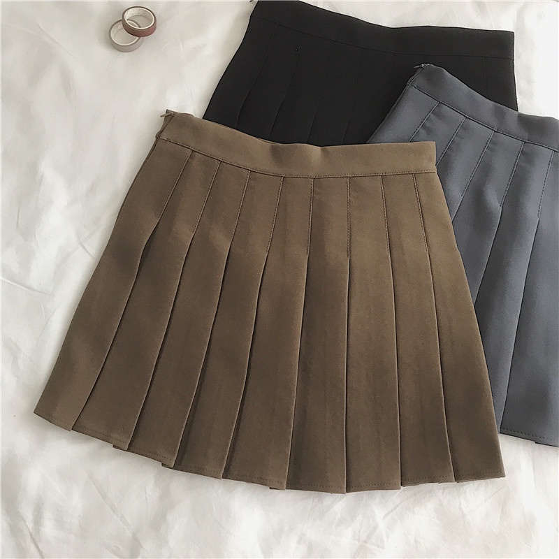 Chân váy tennis xếp ly TienKhiShop có quần bên trong, nút cài CVN04