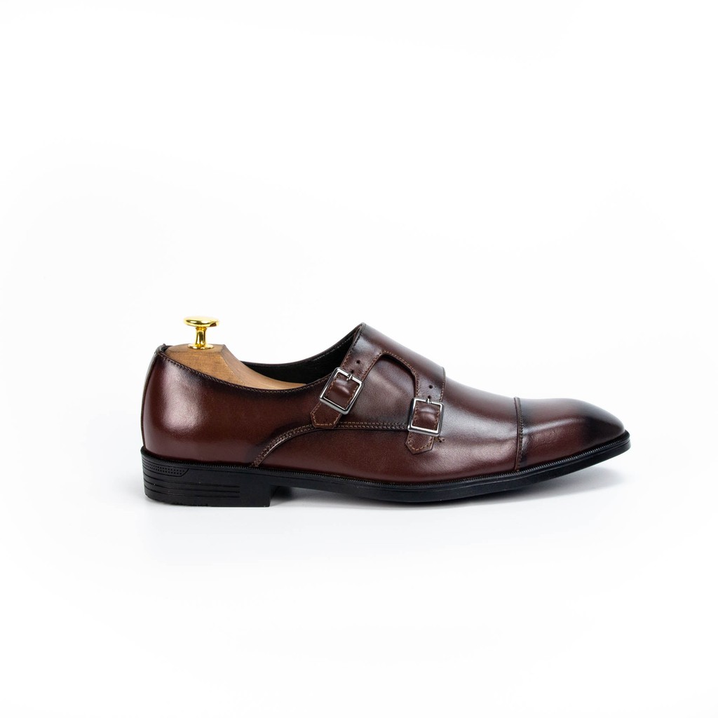 Giày Double Monk Strap - Giày Tây Công Sở Cao Cấp - Giày Da Bò Thật Nhập Khẩu - Kiểu Dáng Lịch Lãm - Bảo Hành 12 tháng