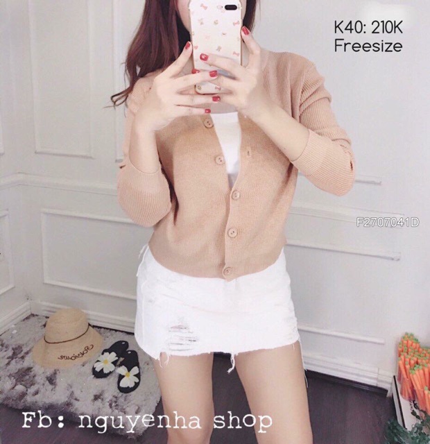 Áo Khoác len gài nút hàng nhập đẹp