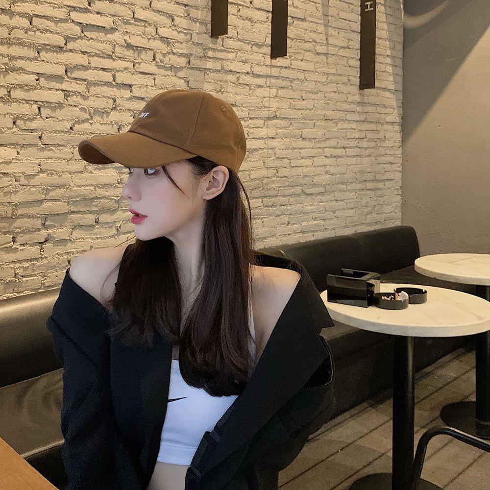 EXPEN Mũ Lưỡi Trai Vải Cotton Thêu Họa Tiết Kiểu Hàn Quốc Thời Trang Xuân Hè Cho Học Sinh