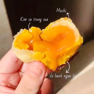 Bánh mochi trứng muối tan chảy