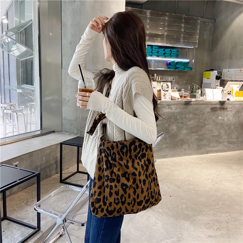 Túi Nhung Da Beo,Túi Canvas Vải,Túi Tote Nhung Đi Học