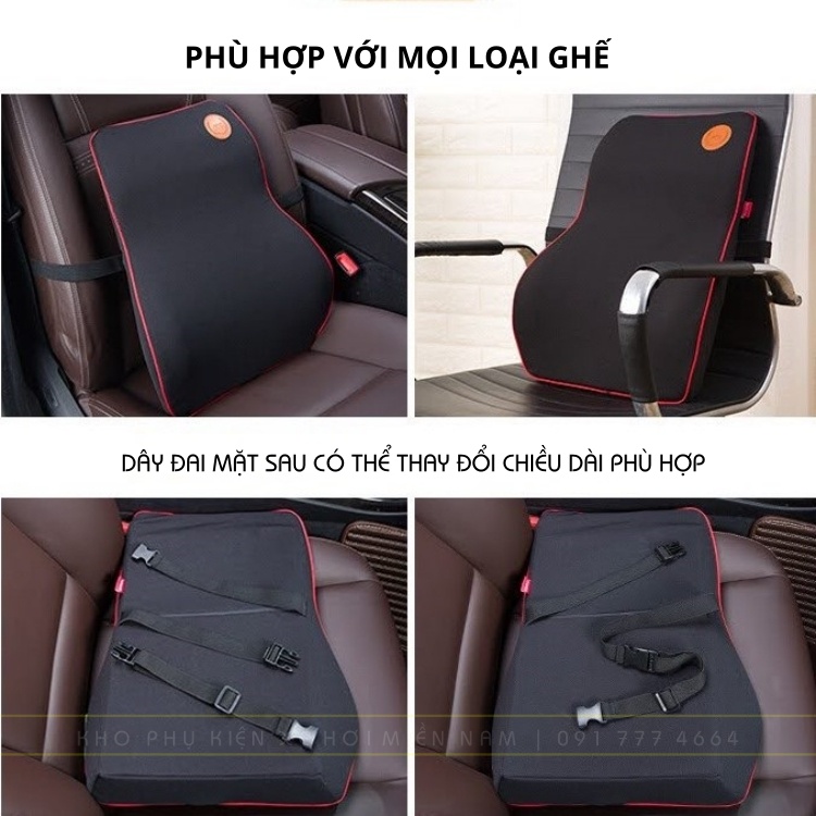 Gối tựa đầu ô tô , Tựa lưng ô tô , xe hơi MINCAR chất liệu cao su non cao cấp siêu đàn hồi