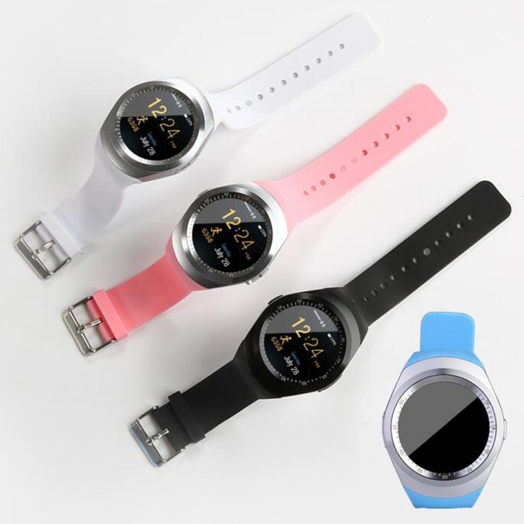 Đồng hồ thông minh Mặt Tròn SmartWatch Y1 + tặng kèm giá đỡ hình hoa