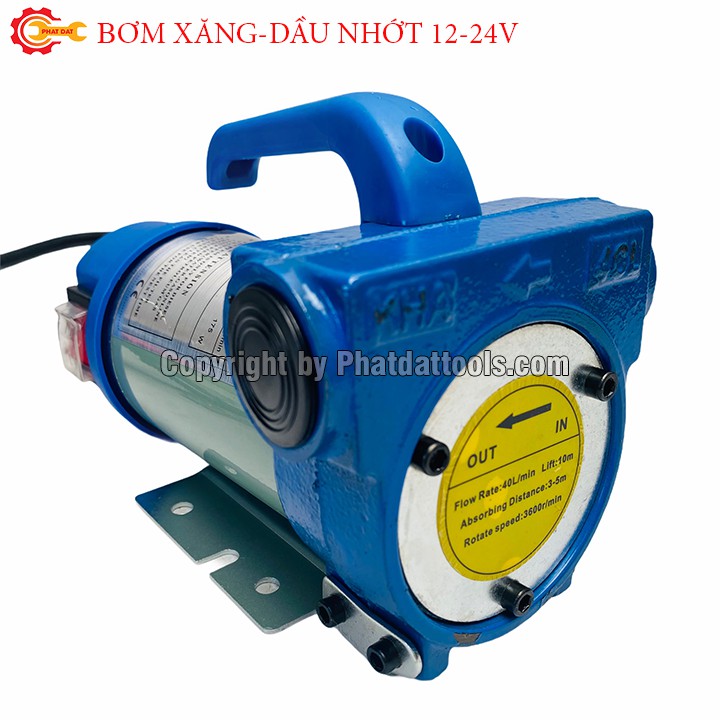 Máy bơm xăng dầu chạy điện 12V-24V-220V-Tùy chọn nguồn-Máy bơm,hút nhiên liệu lỏng.