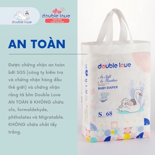 Combo 2 bịch bỉm dán Double Love đủ size S/M/L/XL