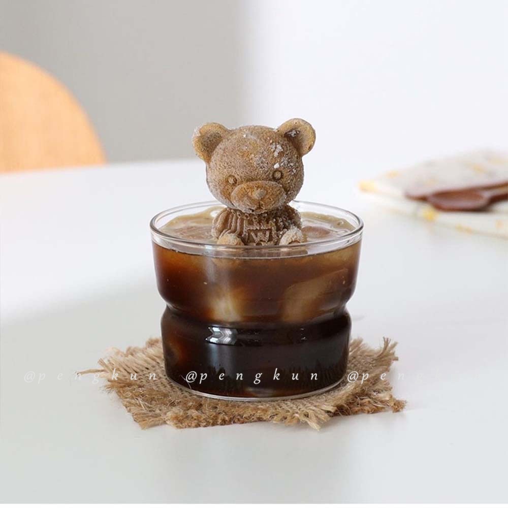 Khuôn làm đá bằng silicon hình chú gấu xinh xắn