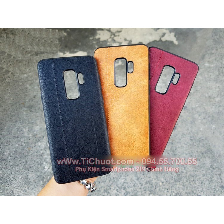 [Ảnh Thật] Ốp Lưng Samsung S9 Plus Da Hiệu MeanLove Double Line