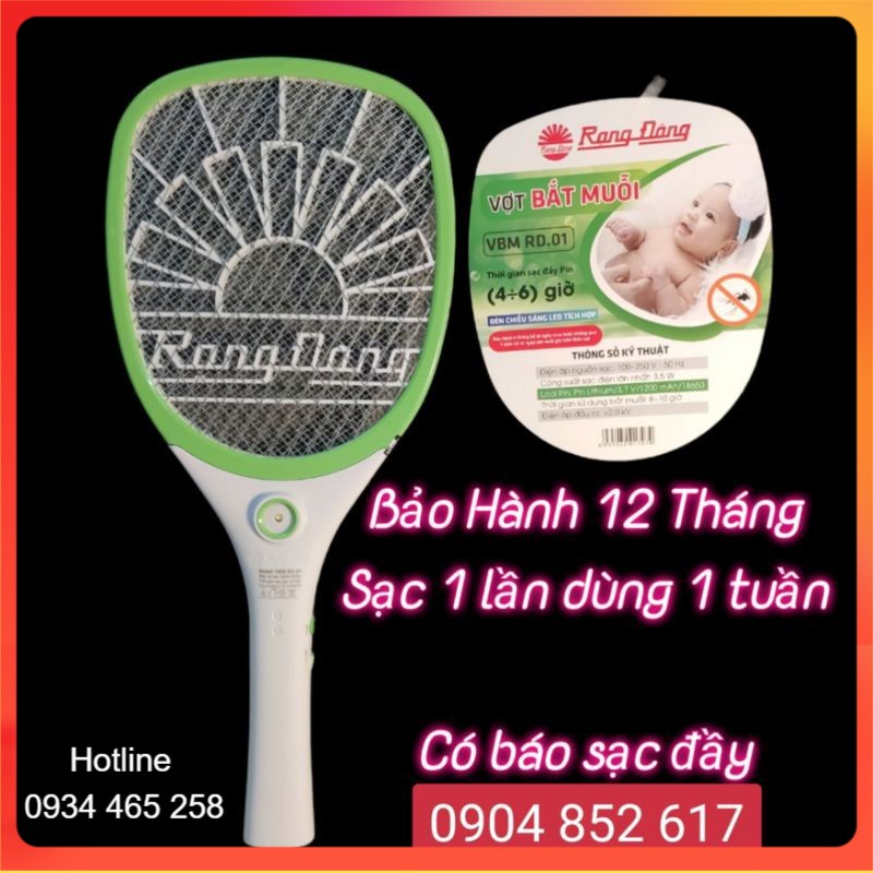Chính Hãng Vợt bắt muỗi , Máy bắt muỗi Rạng Đông cao cấp, hàng chính hãng Việt Nam [BH dài]