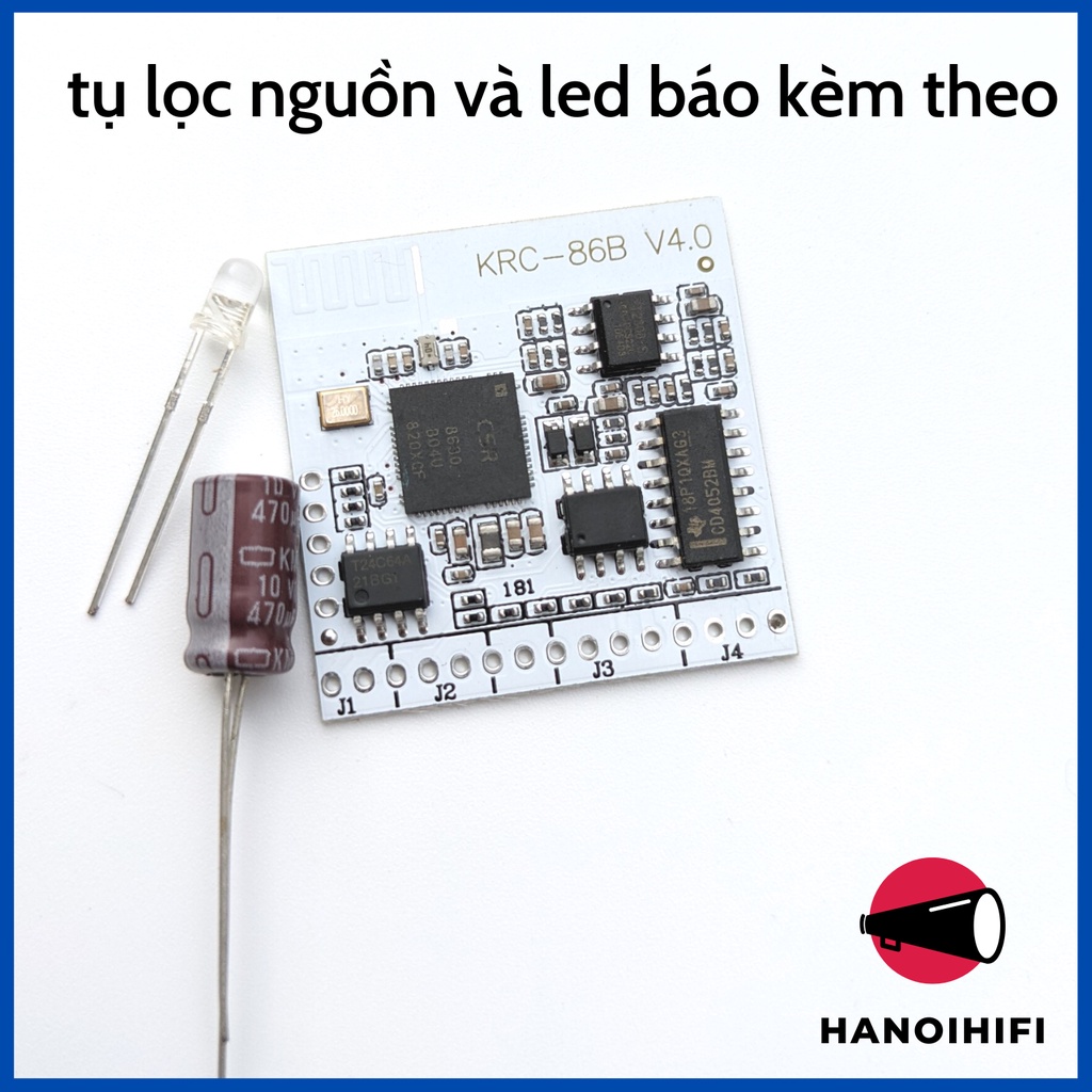 Mạch giải mã âm thanh bluetooth 4.1 - KRC-86B Sử dụng chip Bluetooth CSR8630